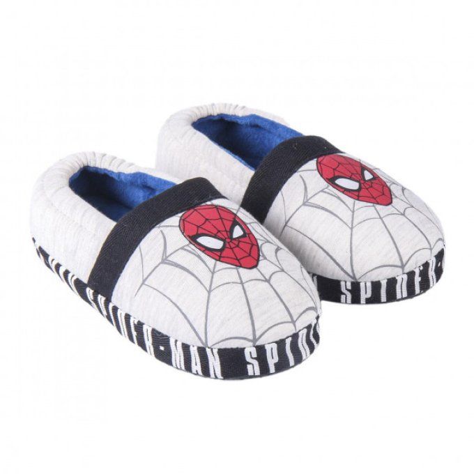 chausson spiderman gris