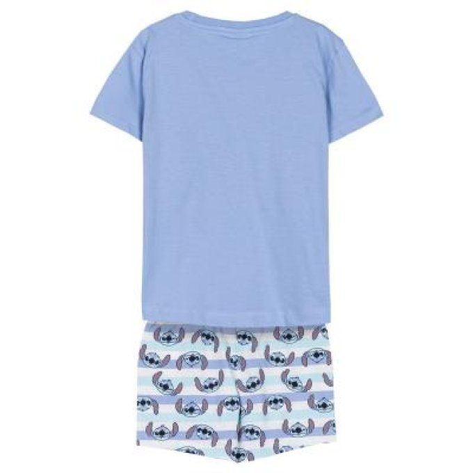 pyjama court stitch bleu